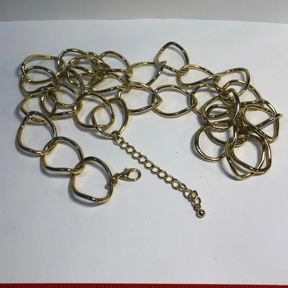 Accessories | Vintage Metal Belt Gold Tone Round Wavy Links  display picture 1